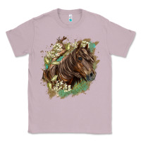 Lilac missouri horse floral background Classic Tee - LillyAllenDesigns
