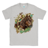 Moon Dust missouri horse floral background Classic Tee - LillyAllenDesigns