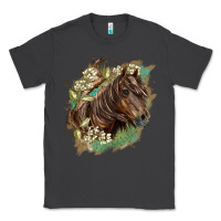Smoke missouri horse floral background Classic Tee - LillyAllenDesigns