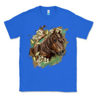 True Royal missouri horse floral background Classic Tee - LillyAllenDesigns
