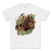 White missouri horse floral background Classic Tee - LillyAllenDesigns