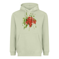 Matcha Red Orchid Cactus Heavyweight Hoodie - LillyAllenDesigns