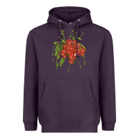 Plum Red Orchid Cactus Heavyweight Hoodie - LillyAllenDesigns