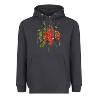 Smoke Red Orchid Cactus Heavyweight Hoodie - LillyAllenDesigns