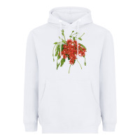 White Red Orchid Cactus Heavyweight Hoodie - LillyAllenDesigns