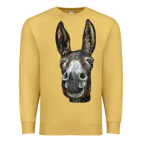 Antique Gold Donkey  Face Premium Sweatshirt - LillyAllenDesigns