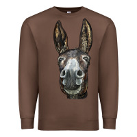 Chestnut Donkey  Face Premium Sweatshirt - LillyAllenDesigns