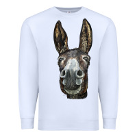 White Donkey  Face Premium Sweatshirt - LillyAllenDesigns