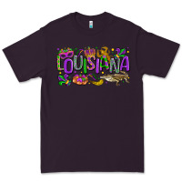 Plum louisiana mardi gras Premium Tee - LillyAllenDesigns