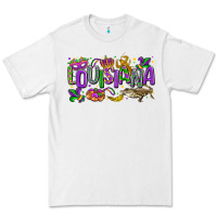 White louisiana mardi gras Premium Tee - LillyAllenDesigns