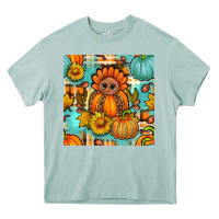 Arona thanksgiving turkey with tartan seamless pattern bbs Heavy Core Tee - BundleAndBundleShop