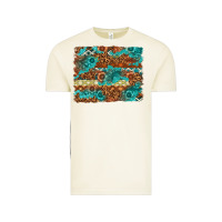 Vintage Arctic Leopard and Aztec Background Western Vintage Tee - texasbilliewilder