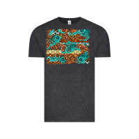 Vintage Black Leopard and Aztec Background Western Vintage Tee - texasbilliewilder