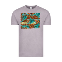 Vintage Zinc Leopard and Aztec Background Western Vintage Tee - texasbilliewilder