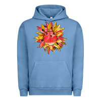 Pigment Pebble Blue watermelon sunflower Urban Hoodie - BarkalooDesign