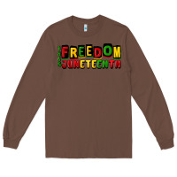 Chestnut freedom juneteenth Long Sleeve Tee - CowGirlArtShop
