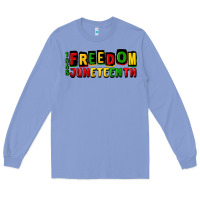 Colony Blue freedom juneteenth Long Sleeve Tee - CowGirlArtShop