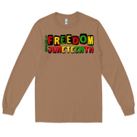 Toasted Coconut freedom juneteenth Long Sleeve Tee - CowGirlArtShop