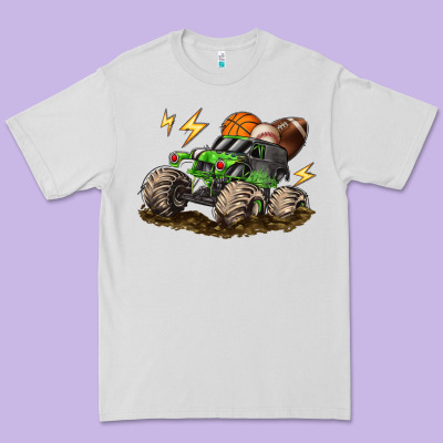 Monster Truck Sports Premium Tee Designed By Lillyallendesigns