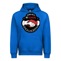 Cobalt awesome down with my demons  for gift adult and kids men women  2021 Urban Hoodie - lanVoArt