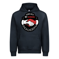 Navy awesome down with my demons  for gift adult and kids men women  2021 Urban Hoodie - lanVoArt