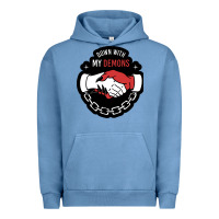 Pigment Pebble Blue awesome down with my demons  for gift adult and kids men women  2021 Urban Hoodie - lanVoArt