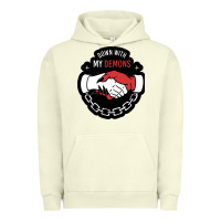 Pigment Pistachio awesome down with my demons  for gift adult and kids men women  2021 Urban Hoodie - lanVoArt