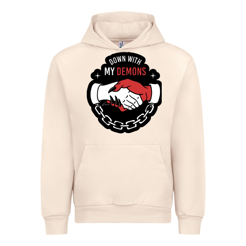 Awesome Down With My Demons  For Gift Adult And Kids Men Women  2021 Urban Hoodie by lanVoArt | Teevron