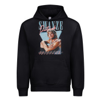 Black patrick swayze 90s styled retro graphic design gift Urban Hoodie - lanVoArt
