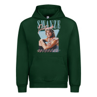 Forest Green patrick swayze 90s styled retro graphic design gift Urban Hoodie - lanVoArt