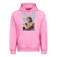 Fuchsia Pink patrick swayze 90s styled retro graphic design gift Urban Hoodie - lanVoArt