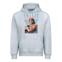 Heather Grey patrick swayze 90s styled retro graphic design gift Urban Hoodie - lanVoArt