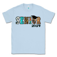 Dusty Blue western senior 2024 Classic Tee - RanaPortraitStore