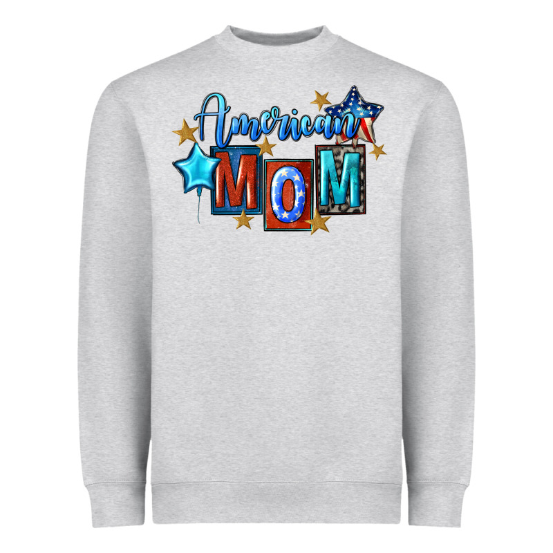 American Mom Mother's Day Heavyweight Sweatshirt by FaDigitalArtStudio | Teevron