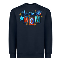 Navy American mom Mother's Day Heavyweight Sweatshirt - FaDigitalArtStudio
