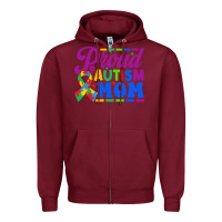 Proud Autism Mom Zipper Hoodie | Teevron