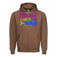 Chestnut Proud Autism Mom Zipper Hoodie - CowhideDigitalArt