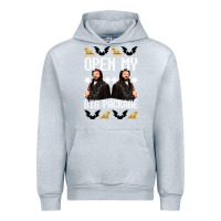 Heather Grey what we do in the shadows christmas sweater design—open my big packa Urban Hoodie - lanVoArt