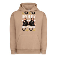 Pigment Burro what we do in the shadows christmas sweater design—open my big packa Urban Hoodie - lanVoArt