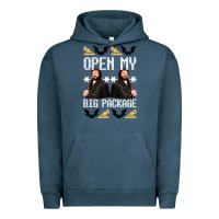 Pigment Midnight Navy what we do in the shadows christmas sweater design—open my big packa Urban Hoodie - lanVoArt