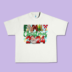 Family Christmas 2024 Urban Heavy Tee Designed By Texasbilliewilder