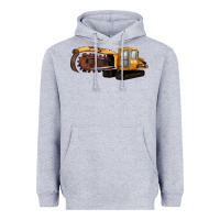 Heather Grey Thencher Chain Heavyweight Hoodie - LillyAllenDesigns