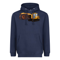 Navy Thencher Chain Heavyweight Hoodie - LillyAllenDesigns