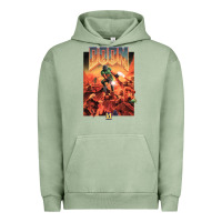 Pigment Oil Green doom 1993 poster pc fps Urban Hoodie - lanVoArt