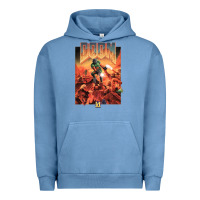 Pigment Pebble Blue doom 1993 poster pc fps Urban Hoodie - lanVoArt