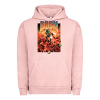 Pigment Salmon doom 1993 poster pc fps Urban Hoodie - lanVoArt
