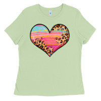 Matcha valentine s day colorful heart Ladies Tee - LillyAllenDesigns