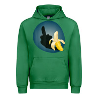 Emerald Dirty Joke Halloween Costume Joke Middle Finger Banana Urban Hoodie - lanVoArt