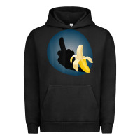 Pigment Black Dirty Joke Halloween Costume Joke Middle Finger Banana Urban Hoodie - lanVoArt