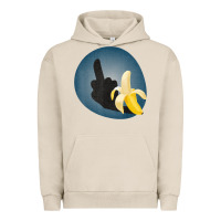 Pigment French Oak Dirty Joke Halloween Costume Joke Middle Finger Banana Urban Hoodie - lanVoArt